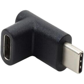 الزوايا اليمنى USB C 3.1 موصلات ذكر إلى أنثى محول USB يدعم بيانات عالية السرعة بسرعة 10 جيجابت في الثانية وشحن سريع من نوع الزوايا اليمنى محول شحن in Kuwait