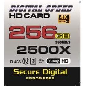 ذاكرة 256 جيجابايت 2500X احترافية عالية السرعة 350 ميجابايت/ثانية خالية من الأخطاء (SDHC)... in Kuwait