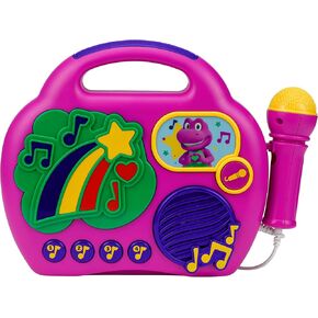 eKids Disney Frozen Karaoke Microphone with Bluetooth Speaker for Fans of Disney Toys, Kids Karaoke Machine with Built in Music in Saudi Arabia