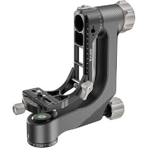 EVUMO P9 Carbon Fiber Gimbal Head, Professional Heavy Duty Gimbal Tripod Head for Tripod, Monopod, DSLR Camera, Telephoto Lenses, Supports 360 Horizontal Rotation, Vertical Lifting and Pitch Shooting in Saudi Arabia