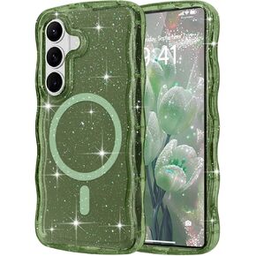 حافظة Pepmune لهاتف Samsung Galaxy S26 Ultra شفافة، غطاء ممتص للصدمات بحافة مموجة لامعة وجذابة لامعة للنساء والفتيات والرجال، جراب هاتف مقاوم للصدمات لهاتف Samsung Galaxy S26 Ultra، شفاف in Kuwait