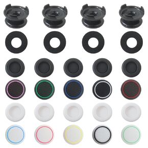vozpfui Controller Accessories Thumbstick Grips for Xbox, 2 Pairs HIGH Stick, 20 PCS Joystick Thumb Grips Extenders and 4 PCS Precision Rings Attachments for Xbox One & Series X Control in Saudi Arabia