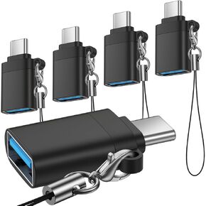 USB C to USB Adapter,5Pack Type C OTG Converter, Type C Male to USB 3.0 Female Adapter for Samsung Galaxy S26 S25 S24 S23 S22 S21 S20 S10 Ultra A17 A16 A15 A14 A13,Google Pixel 10 9 8 Pro in Saudi Arabia