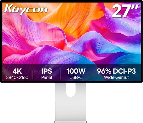 شاشة P27G مقاس 27 بوصة UHD 4K (3840 × 2160) لامعة، لوحة IPS، لون 10 بت، 99% sRGB، 96% DCI-P3، 60 هرتز، 163 نقطة في البوصة، HDR، العناية بالعين، ضوء أزرق منخفض (الحد الأدنى - مع حامل) in Kuwait