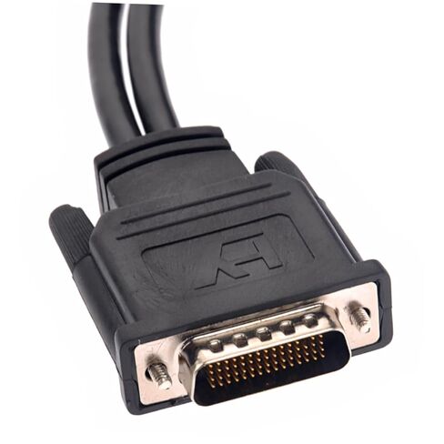 محول فيديو Holibanna Vga ذكر إلى أنثى مزدوج Y-Splitter لأجهزة الكمبيوتر وأجهزة العرض المسطحة Svga باللون الأسود in Kuwait