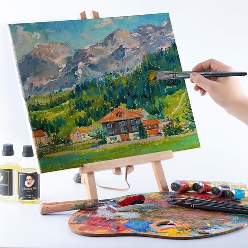 ترانسون مجموعة فرش رسم فنية مكونة من 12 قطعة للرسم بالألوان المائية والاكريليك والجواش وزيت الغواش والتمبيرا in Kuwait