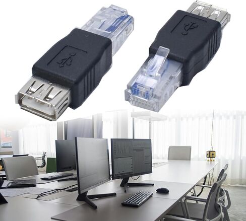 USB 2.0 to Ethernet RJ45 Networking Adapter,USB Transfer Networking Plug for Connecting ADSL Modems to Routers in Kuwait