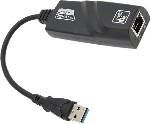 Gigabit Ethernet Adapter USB3.0 to RJ45, Wired Ethernet Adapter with Auto MDIX Full Duplex Half Duplex Support, USB Ethernet Adapter for Linux Android in Kuwait