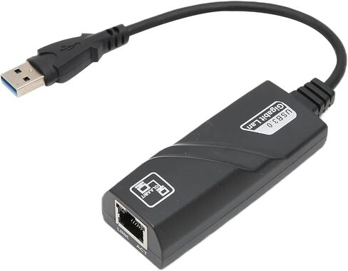 Gigabit Ethernet Adapter USB3.0 to RJ45, Wired Ethernet Adapter with Auto MDIX Full Duplex Half Duplex Support, USB Ethernet Adapter for Linux Android in Kuwait