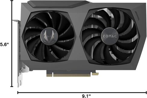 ZOTAC Gaming GeForce RTX 3070 Twin Edge OC Low Hash Rate 8GB GDDR6 256-bit 14 Gbps PCIE 4.0 Gaming Graphics Card, IceStorm 2.0 Advanced Cooling, White LED Logo Lighting, ZT-A30700H-10PLHR in Kuwait