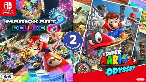 Super Mario Odyssey - Nintendo Switch [Digital Code] and Mario Kart 8 Deluxe - Nintendo Switch [Digital Code] in Kuwait