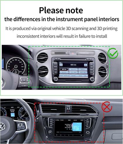 حامل هاتف السيارة لملحقات Volkswagen VW Tiguan 2009-2017، حامل هاتف يدور 360 درجة متوافق مع MagSafe، حامل الهاتف الخلوي لا يؤثر على فتحة الهواء in Kuwait