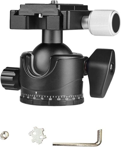Akozon رأس كروي ثلاثي القوائم منخفض المستوى 360 رأس كروي دوار مع لوحة بانوراما Ballhead لكاميرا DSLR للتصوير في الهواء الطلق in Kuwait