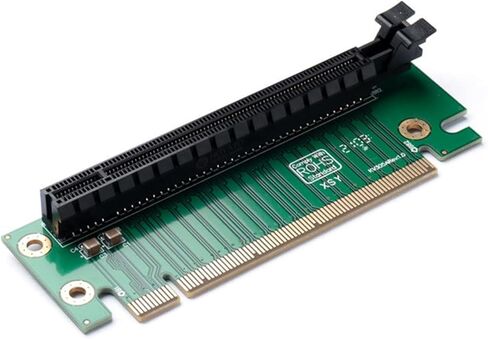 PCIe3.0 X16 Male to Female GPU Risers Card,Vertical Graphics Extension for Improve Airflows 90°PCIe 16x Risers Card in Kuwait