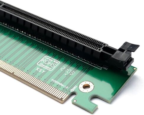 PCIe3.0 X16 Male to Female GPU Risers Card,Vertical Graphics Extension for Improve Airflows 90°PCIe 16x Risers Card in Kuwait