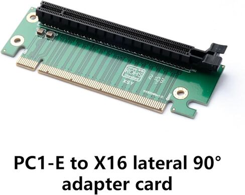 PCIe3.0 X16 Male to Female GPU Risers Card,Vertical Graphics Extension for Improve Airflows 90°PCIe 16x Risers Card in Kuwait