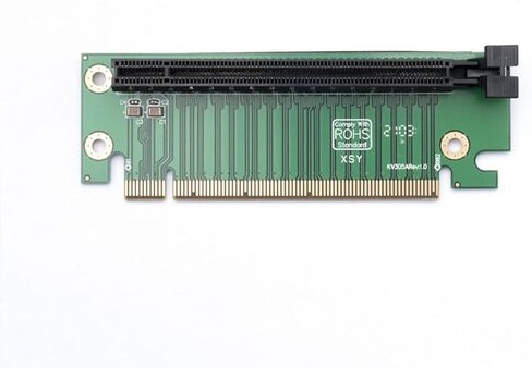 PCIe3.0 X16 Male to Female GPU Risers Card,Vertical Graphics Extension for Improve Airflows 90°PCIe 16x Risers Card in Kuwait