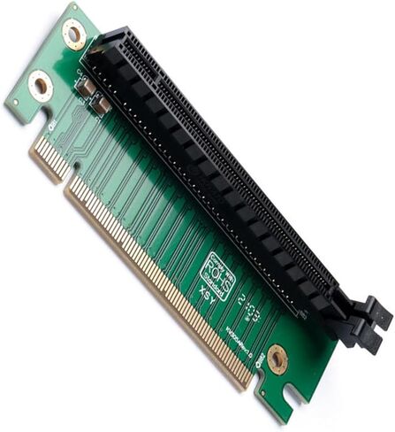 PCIe3.0 X16 Male to Female GPU Risers Card,Vertical Graphics Extension for Improve Airflows 90°PCIe 16x Risers Card in Kuwait