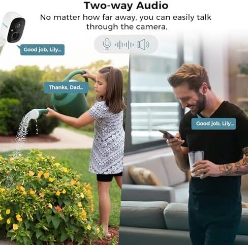 SOVMIKU Vicohome AI 2K Outdoor Solar Battery Security Cam & Indoor Plug-in Cam System, Two Way Audio, Motion Detection, 360° View, Easy to Setup, Color Night Vision, Audible Siren,180 Days Care Plan in Kuwait