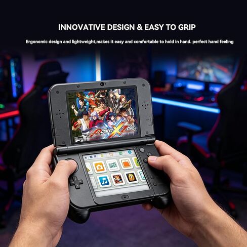Hand Grip Handle Holder Case Bracket for Nintendo New 3DS XL/LL with Kick-Stand and Screen Protector,for Nintendo New 3DS LL XL（2015） Model Accessories Repair Replacement in Kuwait