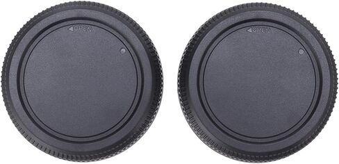 2PCS Rear Lens Caps for Fujifilm GFX Cameras, ABS Plastic Snap On Back Cover Replacement for G Mounts Lenses and Adapters in Kuwait