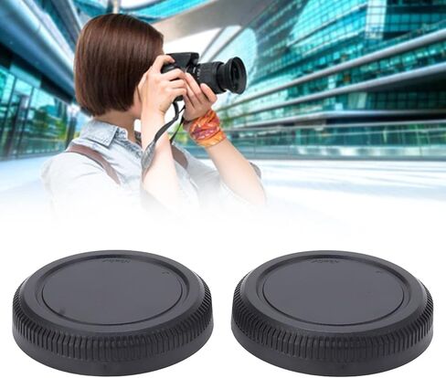 2PCS Rear Lens Caps for Fujifilm GFX Cameras, ABS Plastic Snap On Back Cover Replacement for G Mounts Lenses and Adapters in Kuwait