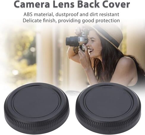 2PCS Rear Lens Caps for Fujifilm GFX Cameras, ABS Plastic Snap On Back Cover Replacement for G Mounts Lenses and Adapters in Kuwait