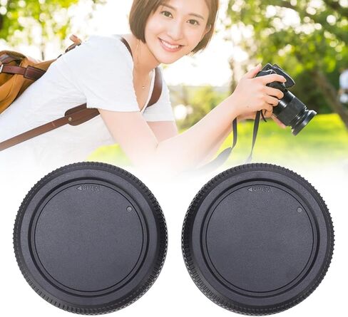 2PCS Rear Lens Caps for Fujifilm GFX Cameras, ABS Plastic Snap On Back Cover Replacement for G Mounts Lenses and Adapters in Kuwait