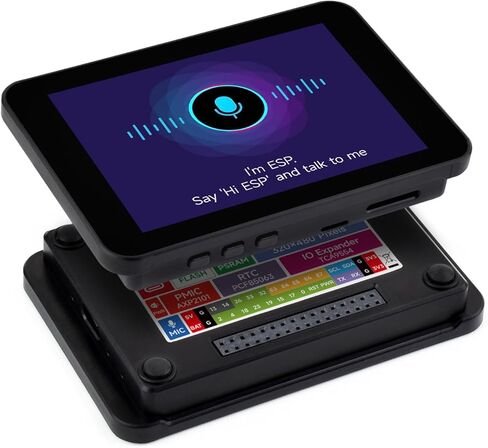Waveshare ESP32 3.5inch Rounded Corner Touch LCD Development Board, 320 × 480, Onboard Audio Codec Chip, Built-in Microphone and Speaker, Supports Wi-Fi and BLE, Without BAT in Kuwait