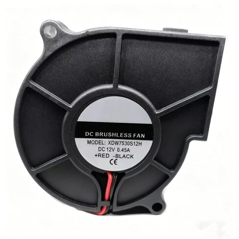XDW7530S12H 75x73x30mm DC 12V 5.4W 0.45A 7530 75mm 2-Wire Turbine Blower Cooling Fan in Kuwait