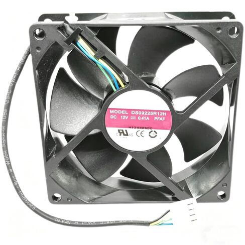 DS09225R12H 92x92x25mm DC 12V 4.92W 0.41A 9225 92mm 4-Wire مروحة تبريد يمكن التحكم بدرجة حرارتها in Kuwait