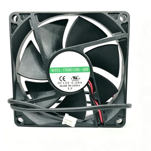 CHA8012RL-20B 80x80x20mm DC 12V 0.96W 0.08A 8020 8cm 2-Wire مروحة تبريد صامتة in Kuwait