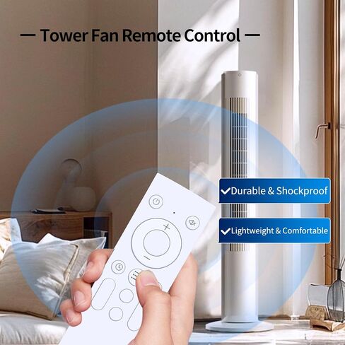 جهاز تحكم عن بعد بديل للمروحة الجديدة لمروحة البرج المتأرجحة Dreo DR-HTF007 DR-HTF007S DR-HTF008 DR-HTF008S DR-HTF009S DR-HTF001S DR-HTF004S DR-HTF005S وحدة تحكم بالمروحة الدائمة الخالية من الشفرة in Kuwait