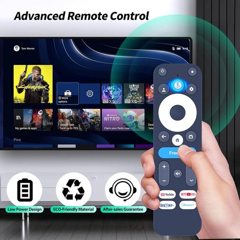 New R-C-OHS-C008 Voice Replacement Remote Control for Onn Google TV 4K Pro Device Model 100135769 in Kuwait