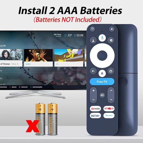 New R-C-OHS-C008 Voice Replacement Remote Control for Onn Google TV 4K Pro Device Model 100135769 in Kuwait
