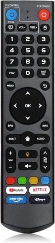 بديل جهاز التحكم عن بعد الصوتي V3 Pro لـ VSeeBox V3 Plus، V5/ V3/ V2/ V1 Pro، V1 Max/Elite Models (بدون إضاءة خلفية) in Kuwait