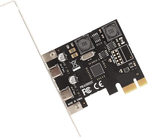 بطاقة توسيع PCIe إلى USB C، بطاقة USB 3.2 من الجيل الأول بمنفذين مع مصهر مستقل وحماية من التيار الزائد لفتحة 10/8/7/، وفتحة PCI Express X1/x4/x8/x16 in Kuwait
