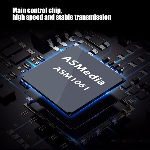 PCIe إلى بطاقة التوسعة 2 منفذ بطاقة PCI Express بسرعة 6 جيجابت في الثانية مع شريحة ASM1061 للتبديل السريع لسطح المكتب in Kuwait