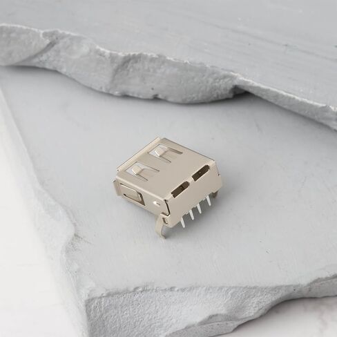 SING F LTD 30 قطعة USB 2.0 نوع موصل سالب 4Pin PCB المقبس الزاوية اليمنى للكمبيوتر الهاتف المحمول in Kuwait