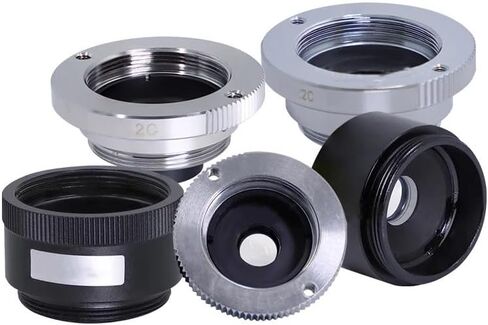 المكبر البصري 1.5X 2X 2.5X 4X FA عدسة صناعية C-Mount TV موسع رؤية الآلة محول تقريب تكبير كاميرا CCTV (4.0X C-Mount) in Kuwait
