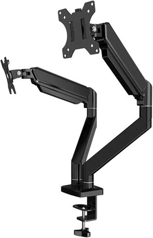 Desk Arm, Dual Monitor Arm Holds Up to 20kg Desk Mount Stand Adjustable Height and Angle for 14 to 32 Inch Screens,for Office Use(White) in Kuwait