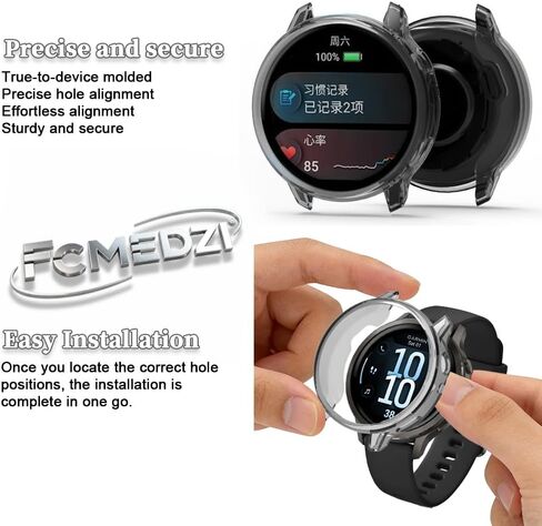 Compatible for Garmin Venu 4 41mm Screen Protector, TPU Screen Protective Film Not Tempered Glass and Case TPU Soft Frame Cover (Pack of 4+2)【Not for Venu 4 45mm 】 in Kuwait