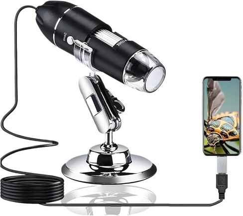 1600X Digital Microscope 3in1 Type-C USB Portable Electronic Beauty Health Profession for Soldering LED Magnifier in Kuwait
