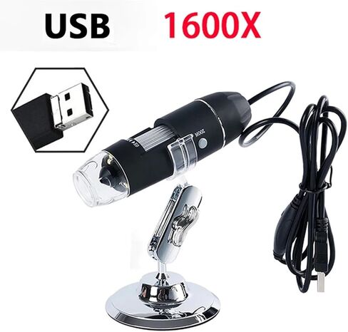 1600X Digital Microscope 3in1 Type-C USB Portable Electronic Beauty Health Profession for Soldering LED Magnifier in Kuwait