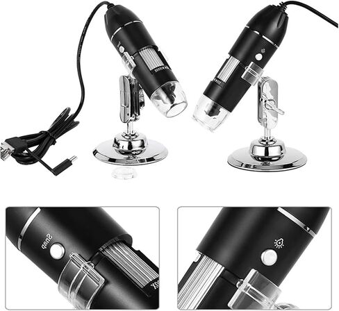 1600X Digital Microscope 3in1 Type-C USB Portable Electronic Beauty Health Profession for Soldering LED Magnifier in Kuwait