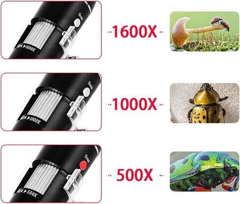 1600X Digital Microscope 3in1 Type-C USB Portable Electronic Beauty Health Profession for Soldering LED Magnifier in Kuwait