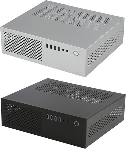 A10 Miniature Desktop Computer Metal Case with Strategic Ventilation for Stable Hardware Operates Vertical/Horizontal Computer Chassis in Saudi Arabia