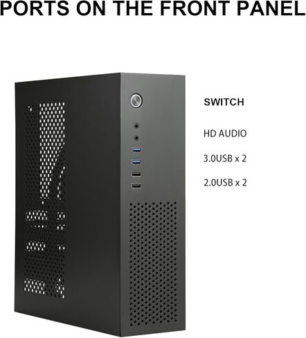 A10 Miniature Desktop Computer Metal Case with Strategic Ventilation for Stable Hardware Operates Vertical/Horizontal Computer Chassis in Saudi Arabia