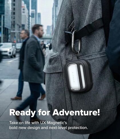 Ringke UX Magnetic for AirPods Pro 3 Case, Shockproof Rugged Cover with Carabiner - Clear in Kuwait