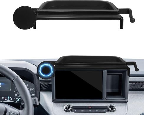 حامل هاتف السيارة لعام 2024 2025 2026 ملحقات Toyota Grand Highlander/Grand Highlander Hybrid، شاشة 12.3 بوصة، متوافق مع MagSafe المغناطيسي، تصميم خاص مع صندوق تخزين، حامل دوران 360 درجة in Kuwait